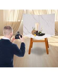 Fotokulissen,3PCS Fotokulissen Bretter,Marmor und weißer Hintergrund,Fotoshooting,Modern,für Fotoshooting Studio,Food Fotografie - 3 Stk. - Übersicht 9