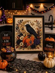 Halloween & Christmas Theme Diamond Painting DIY Kit, 5D Diamond Art, Handmade Rhinestone Painting, Create Beautiful Patterns With Your Own Hands, Home Leisure Craft, Perfect For DIY Lovers, Healing Handmade Gift Suitable For All Seasons. These Kits Make Creative, Thoughtful Gifts For Holiday Parties, Gift Exchanges, Or Festive Presents For Friends And Family. - Multicolor - View 8