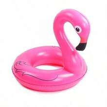 1pc Inflatable Upright Flamingo Swim Ring, Summer Pool Float, Deep Water Use Water Float (Non-Glowing, Non-Battery Version) - Flamingo Swimming Ring - View 11