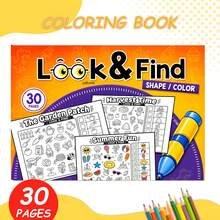 GDTME Seek And Find: Children's Coloring Activity Book, Find And Color Objects, ADHD Training, Improve Attention, Suitable As Birthday Or Back To School Gift For Girls And Boys, Coloring Party Activity, Christmas And New Year Gift, A4 Size - XJ-865 - View 8