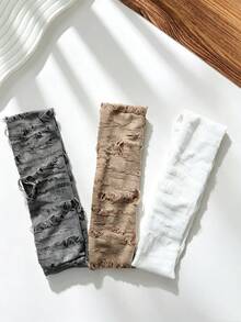 1/2/3pcs New Fashionable Wide Edge Elastic Headband, Sports Yoga Headband, Retro Leopard Print Hair Accessory, Headscarf Headband - Multicolor - View 3