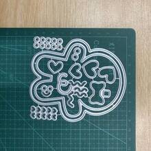 Gingerbread Man Doll Heart-Shaped Metal Cutting Die Cutter Card Making Set Embossing Paper Cutting Template Collection Scrapbook Template Supplies Machine Template - DX581 - View 6
