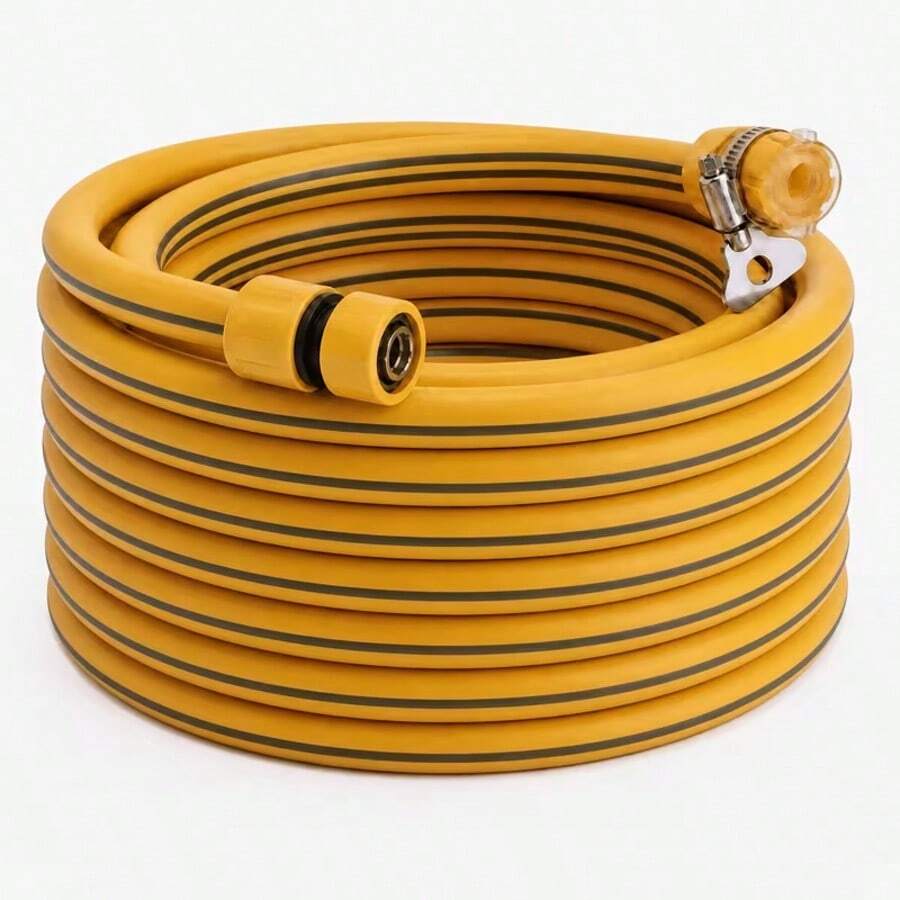 16.6 Ft Garden Hose, With Two Adapters, Lightweight Non-Extendable Hose, Sturdy And Durable Yet Flexible, Sturdy And Lightweight With Rust Prevention, Suitable For Use In Gardens, Lawns, Car Washing And Outdoors, Hose - 16.6 Feet - View 1