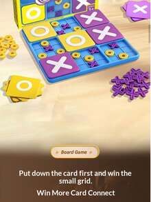 Set Kotak Hadiah Premium Tic Tac Toe 3x3 Baru, Papan Permainan Besar, Bidak Permainan yang Dipoles dengan Teliti, Kualitas Tinggi, Berbagai Cara Bermain, Mengembangkan Pemikiran Strategis Anak, Permainan Interaktif Meja, Memupuk Pemikiran Logis, Mainan Edukatif untuk Anak, Mengembangkan Kecerdasan dengan Berbagai Cara Bermain, Hadiah Sempurna untuk Anak-anak, Hadiah Liburan, Hadiah Ulang Tahun - MultiWarna - View 8