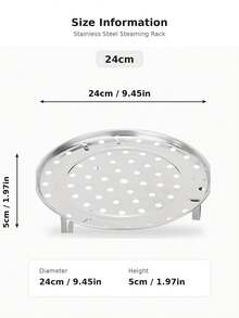1pc Round Stainless Steel Steamer Rack, Canned Food Steamer Rack, Electric Steamer Rack, Soup Pot Steamer Rack, Kitchen Utensil - Multiple Styles and Colors - View 12