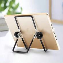 All‑In‑One Aluminum Alloy Tablet Stand, Multi‑Angle Adjustable Foldable Desktop Holder, Lightweight Durable Bracket For Laptops & Tablets, High Compatibility With Adhesive Mats - View 6