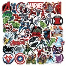 Hasbro/50pcs Avengers Marvel Graffiti Stickers Waterproof For Refrigerator, Luggage - Multicolor - View 1