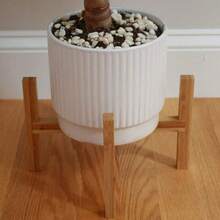 1 Wooden Bamboo Plant Stand, Plant Display Shelf, Living Room Window Sill Flower Stand, Desktop Flower Stand, Pot Not Included - One Size Fits All - View 6