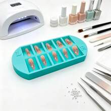 Kotak Penyimpanan Nail Art, Tersedia dalam Tiga Warna, dengan 10 Kompartemen; Kotak Penyimpanan Perlengkapan Manicure; Cocok untuk Digunakan di Salon Kuku dan di Rumah; Alat Penting untuk Manicure; Produk Perawatan Kuku; Aksesoris Kuku, Kuku, Perlengkapan Teknisi Kuku - MultiWarna - View 6