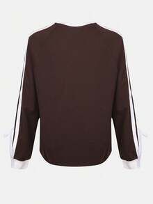 Adidas Women's DCE LS TEE 2 Long Sleeve Knit Collarless T-Shirt TLH4830 - Brown - View 2