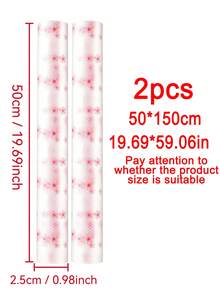 1 Roll EVA Material Fresh Cherry Blossom Pattern Drawer Liner, Waterproof And Stain-Resistant, Multi-Purpose Cabinet Drawer Liner, Suitable For Kitchen, Storage Cabinet, Refrigerator, Shelf, Divider, Lining - Cherry Blossom Pattern - View 15