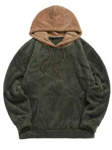 Men's Fashion Warm Long Sleeve Fleece Hoodie / Suitable For Autumn/Winter / Casual Daily Wear - Army Green - View 4