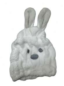 1pc Thick Absorbent Creative Rabbit Ear Design Elastic Shower Cap, Available In Multiple Colors - Multicolor - View 9