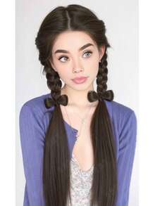 Phụ kiện tóc đuôi ngựa nối tóc tết dạng scrunchie hình bướm buộc tóc đôi, phong cách INS nhẹ nhàng tinh nghịch, tạo độ phồng cho tóc - màu đen - Xem 11