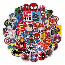 Hasbro 50pcs Marvel Luggage Graffiti Stickers Brand Guitar Fretboard Stickers Car Computer Stickers Decoration - Multicolor - View 1