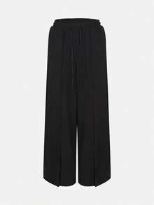 Adidas Women's PLEAT PT Knit Long Pants LH4890 - Black - View 1