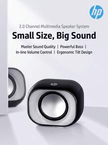 HP RGB Gaming Speaker USB Computer Speaker Subwoofer Desktop Notebook Universal Streamer Lighting Effect Desktop Game Audio And Video Artifact DHS-2111 Black - DHS-2111 Black - View 8