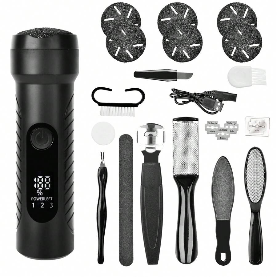 Electric Foot Files - Black - View 1