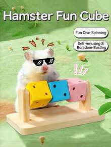 Wooden Fun Cube Toy, Suitable For Hamsters And Small Hamsters - Small Pet Hiding Cave, Chewing Toy And Daily Supplies - View 4