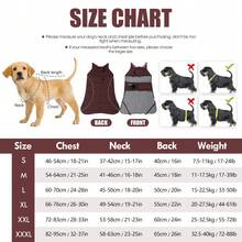 Winter Dog Coat, Windproof Reflective Fleece‑Lined Turtleneck Pet Jacket, Adjustable Hook & Loop Warm Cold Weather Vest For Medium Large Dogs Outdoor - Multicolor - View 7