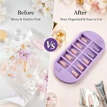 Kotak Penyimpanan Nail Art, Tersedia dalam Tiga Warna, dengan 10 Kompartemen; Kotak Penyimpanan Perlengkapan Manicure; Cocok untuk Digunakan di Salon Kuku dan di Rumah; Alat Penting untuk Manicure; Produk Perawatan Kuku; Aksesoris Kuku, Kuku, Perlengkapan Teknisi Kuku - MultiWarna - View 10