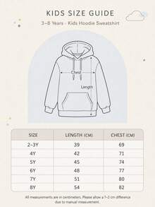 1pc Thickened Warm Hooded Sweatshirt, Children's Long Sleeve Top, Suitable For Young Female Students, Autumn/Winter Style - Apricot - View 9