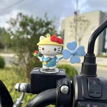 SANRIO Car Dashboard Ornament, Cute Cartoon Rotating Windmill Decor, Non-Electric Rotating Windmill Ornament For Bicycle, Motorcycle, Scooter And Car Decoration, Back To School Gift - Multicolor - View 17