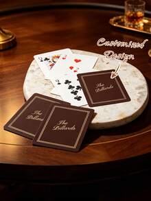 Custom Family Name Playing Cards, Personalized Custom Text Poker Cards, Customized Keepsake Gift For Wedding Family Party Game Favors Newlywed Couple Commemorative Playing Cards - Multicolor - View 5
