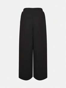Adidas Women's PLEAT PT Knit Long Pants LH4890 - Black - View 2