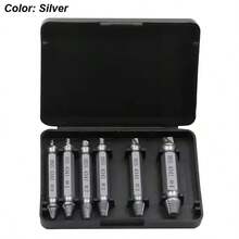 6 PCS Damaged Screw Extractor Drill Bit Set Stripped Broken Screw Bolt Remover Extractor Easily Take Out Demolition Tools - A - View 9