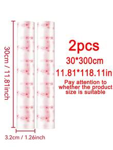 1 Roll EVA Material Fresh Cherry Blossom Pattern Drawer Liner, Waterproof And Stain-Resistant, Multi-Purpose Cabinet Drawer Liner, Suitable For Kitchen, Storage Cabinet, Refrigerator, Shelf, Divider, Lining - Cherry Blossom Pattern - View 26