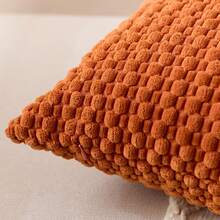 4 Stücke Boho-Kissenbezüge mit doppelseitigem Bubble-Design (Kissenfüllung nicht enthalten), weiche Kissenbezüge aus Cord, geeignet für Wohnzimmer, Sofa, Schlafzimmer, Feiertagsdekoration, als Geschenk. - Warmes Kastanienbraun - Übersicht 4