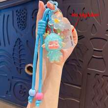 1pc Cartoon Crown Pouting Sheep Keychain, Cute Little Sheep Bag Charm Car Key Ring Small Gift - Multicolor - View 16