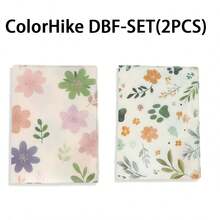 ColorHike A4 Double Pocket Folder Thick PP File Folder Curved Spine Fresh Style Waterproof Dust‑Proof Portable Document Organizer With Multi Inner Compartments - Single Piece - View 12