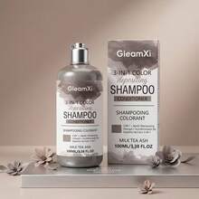 Milk Tea Gray 3-In-1 Hair Dye Shampoo, Moisturizing, Coloring, Hair Care, Even Color, Smooth And Lightweight Hair, Dyeing Hair Care Shampoo - Milk Tea Grey - View 4