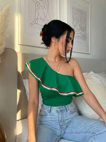 Women Blouses - Green - View 1