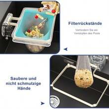 Dripsket 2-In-1 Stainless Steel Sink Strainer & Cloth Storage Rack, Includes 50 Filter Nets, Suction Cup Food Waste Bin, Easy Clean Kitchen Drainage Solution, Suction Cup Holder, Durable Plastic Filter Net, 1 Set - Multiple Styles - View 4