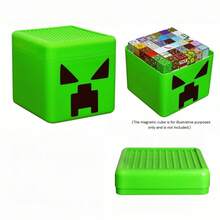 صندوق تخزين مغناطيسي Minecraft Pixel Game MC TNT لبناء العالم، لعبة مجسمات صغيرة Mini Figure، صندوق تخزين مغناطيسي Mini World، ملحق مناسب للهدايا والمجموعات والاستخدام اليومي - متعدد الألوان - مشاهدة 8