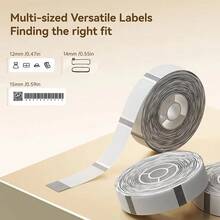 Niimbot D11 D110 D11H D110M D101 Label Printer Transparent Label Paper Self-Adhesive Portable Thermal Waterproof Oil-Resistant Label Tape Official Replacement Transparent Paper - View 2