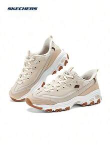 Skechers Women's Classic Retro Patchwork Chunky Sole Dad Shoes Daily Commute Casual Sneakers Panda Shoes - Taupe - View 1