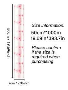 1 Roll EVA Material Fresh Cherry Blossom Pattern Drawer Liner, Waterproof And Stain-Resistant, Multi-Purpose Cabinet Drawer Liner, Suitable For Kitchen, Storage Cabinet, Refrigerator, Shelf, Divider, Lining - Cherry Blossom Pattern - View 27