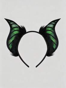 1pc New Realistic Bat Ear Headband Halloween Cosplay Party Costume Headpiece Accessory - Multicolor - View 5