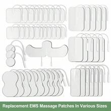 Multiple Sizes Of Electrode Pads, 2mm Pin Connector, Replacement Gel Pads, High-Quality EMS Massage Patches, Suitable For TENS Therapy Devices, Non-Woven Muscle Stimulators, Best Price - Multicolor - View 2