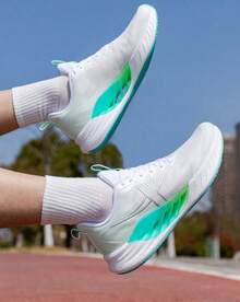 XTEP Hydrogen Wind 8.0 Men's New Running Shoes, Shock-Absorbing, Durable, Lightweight, Breathable, Antibacterial And Deodorizing Sports Shoes - White/Green - View 2