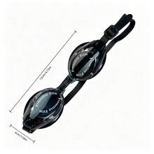 Waterproof Swimming Goggles, High Definition Transparent Anti-Water Polarized Diving Glasses, Adjustable Strap Anti-Fog Silicone Universal Swim Goggles - Black - View 3