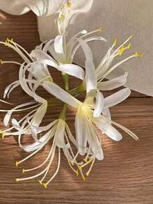 1pc Vintage Palace Style Universe Flower Long Tassel Faux Hair Clip, Suitable For Women's Daily, Date, Party Wear (Adhere Using Glue On The Back) - Multicolor - View 14