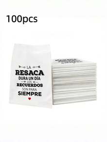 100 PCS Wedding Favor Hangover Kits, Spanish Bachelorette Party Gift Bags - View 7