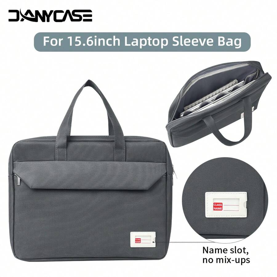 DANYCASE 15.6 吋筆電保護套，附名片插槽，相容 Neo 13" A3404、Air 13.6 A2681 A3113、Air15 A2941 A3114，耐用手提公事包，附前拉鍊口袋