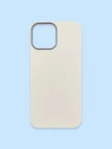 1pc 4-Color Optional Solid Color Lychee Texture Faux Leather Large Window Phone Case, Ins Premium Minimalist Business Solid Color Leather Texture, A Classic Black / B Beige White / C Premium Gray / D Caramel Brown, Faux Leather Matte Lens Raised Full Coverage Anti-Drop Soft Shell, Autumn/Winter Commute Versatile, Suitable For Personal Use And Gift; Compatible With IPhone Case & Galaxy Case, Compatible With IPhone 17 - Multicolor - View 78