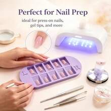 Kotak Penyimpanan Nail Art, Tersedia dalam Tiga Warna, dengan 10 Kompartemen; Kotak Penyimpanan Perlengkapan Manicure; Cocok untuk Digunakan di Salon Kuku dan di Rumah; Alat Penting untuk Manicure; Produk Perawatan Kuku; Aksesoris Kuku, Kuku, Perlengkapan Teknisi Kuku - MultiWarna - View 8